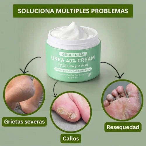 Crema de Urea al 40% para piel seca, dura y agrietada