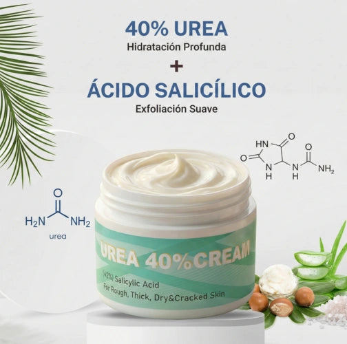 Crema de Urea al 40% para piel seca, dura y agrietada